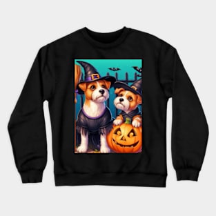 dogs illustration Crewneck Sweatshirt